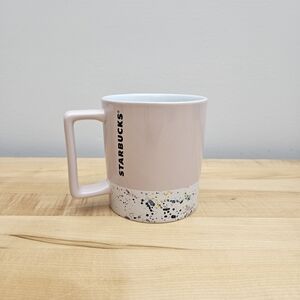 Starbucks Light Pink Mug with Artistic Speckles